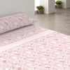 Juego De Sábanas Tres Piezas Donegal Mixtu Cama 90 Cm Rosa