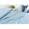 Juego De Sábanas Liso 3 Piezas Cama 135cm Celeste Tacto Extrasuave Donegal Collections