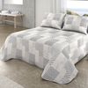 Colcha Bouti Estampada + Cojines Patch Cama De 105cm 200x260cm