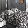 Colcha Bouti Estampada + Cojines Cercles Cama De 135cm 235x260cm