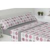 Juego De Sábanas Tres Piezas Fiji Cama 150cm Gris