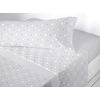 Juego De Sábanas Tres Piezas Coralina Gomy Cama 90 Cm Gris