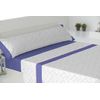 Juego De Sábanas 4 Piezas Cama 135cm + 2 Fundas Almohada Pull Azul Donegal Collections