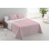 Colcha Bouti Estampada + Cojines Amarante Rosa Cama De 90cm 180x260cm