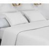 Colcha Bouti Lisa + Fundas Cojines Acolchada Cama 150 Blanco 250x260cm