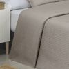 Colcha Bouti Lisa + Fundas Cojines Acolchada Cama 135 Beige 235x260cm