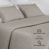 Colcha Bouti Lisa + Fundas Cojines Acolchada Cama 135 Beige 235x260cm