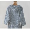 Albornoz Efecto Terciopelo Capucha 400gr Weder Azul Talla Xl Donegal Collections