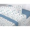 Juego De Sábanas Invierno Coralina Sky Azul Cama 90cm Donegal