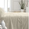 Juego De Sábanas Invierno Coralina Lisa Beige Cama 105cm Donegal