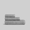 Pack 3 Toallas Gris (30x50cm, 50x100cm Y 70x140cm) Donegal Collections