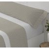 Juego De Sábanas Tres Piezas Cama De 90cm Lunares Beige Donegal