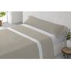 Juego De Sábanas Tres Piezas Cama De 105cm Lunares Beige Donegal