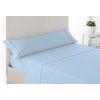 Juego De Sábanas Liso Cuatro Piezas Azul Cama De 160cm Donegal Collections