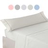 Juego De Sábanas Liso Cuatro Piezas Blanco Cama De 150cm Donegal Collections