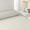 Juego De Sábanas Tres Piezas Liso Beige Cama De 105cm Donegal Collections