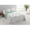 Colcha Bouti Estampada + Fundas Cojines Marvao Cama De 90cm 180x260cm Donegal Collections