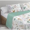 Colcha Bouti Estampada + Fundas Cojines Marvao Cama De 135cm 235x260cm Donegal Collections