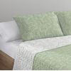 Colcha Bouti Estampada + Fundas Cojines Alte Verde Cama De 135cm 235x260cm Donegal Collections