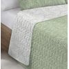 Colcha Bouti Estampada + Fundas Cojines Alte Verde Cama De 135cm 235x260cm Donegal Collections