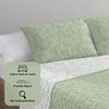 Colcha Bouti Estampada + Fundas Cojines Alte Verde Cama De 135cm 235x260cm Donegal Collections