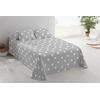 Colcha Bouti Estampada + 2 Fundas Cojín Star Cama De 135cm 235x260cm