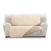 Funda Cubre Sofá Reversible 2 Plazas Mont Beige-cuero S&t Sofa Covers