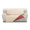 Funda Cubre Sofá Reversible 2 Plazas Mont Rojo-beige S&t Sofa Covers