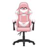 Silla Para Ordenador, Silla Ergonómica Para Juegos, Silla De Escritorio Para Oficina Con Altura Ajustable Y Ruedas, Sillas De Videojuegos Color Rosa/blanco.