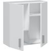 Armario Multiusos Para Colgar, 2 Puertas, Color Blanco Mate, Medidas: 59 X 60 X 26,5 Cm