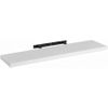 Estantería Flotante, Elegante Estante De Pared En Madera Mdf Color Blanco De 80x23 Cm Para Decoración Y Organización