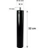Juego De 4 Patas Ciclindricas Para Somier | Instalación Sencilla Mediante Rosca | Incluye Tapón De Plástico Para Evitar Daños En El Suelo | Altura De Las Patas: 32 Cm