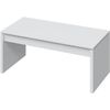 Mesa Centro Elevable, Color Blanco Brillo, Medida: 102x50x43 Cm