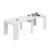 Consola Para Comedor Extensible, Color Blanco Brillo, Medidas: 90 Ancho X 78 Alto, Extensible De 51 Cm A 237 Cm