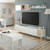 Salón Mueble Tv, Color Blanco Artik Y Natur