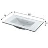 Lavabo Blanco Pmma Para Muebles De 80 X 45 Cm. Medidas Lavabo: 81 X 46 X 13 Cm