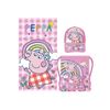 Set Infantil De Peppa Pig Saquito De Tela, Toalla Y Gorra