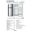 Frigorifico Dos Puertas Fg-300d75xer, 300 L, 174.5 Cm, E, Inox