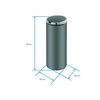 Infiniton Papelera Inteligente Bin42 (gris, 42 Litros, Cubo De Basura Con Sensor Automatico, Free Movement (sin Cables))