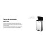 Infiniton Papelera Inteligente Bin60 (inox, 60 Litros, Cubo De Basura Con Sensor Automatico, Free Movement (sin Cables))