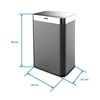 Infiniton Papelera Inteligente Bin60 (inox, 60 Litros, Cubo De Basura Con Sensor Automatico, Free Movement (sin Cables))