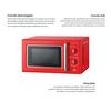 Microondas Con Grill Infiniton Mw-re20 Gama Vintage 700w 20l Rojo