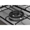 Infiniton Cocina De Gas Cc57tac - Ancho 50cm, 3 Zonas, Inox, Quemadores Con Seguridad Ffsd, Compatible Gas Natural Y Butano