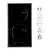 Placa De Inducción Infiniton Ind-230n 3800 Cm 2 Zonas 9 Niveles Control Táctil Acabado Crystal Black 28,8 Cm