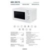 Microondas Infiniton Mw-20ct5, 20 Litros, 700 W, Defrost, Blanco