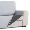 Salvasofá Couch Cover Reversíble. Funda Para Sofá 2 Plazas, Gris Claro / Gris
