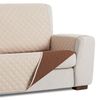 Salvasofá Couch Cover Reversíble. Funda Para Sofá 3 Plazas, Beige / Marrón