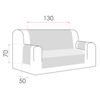 Salvasofá Couch Cover Reversíble. Funda Para Sofá 2 Plazas Xl, Rosa / Beige