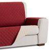 Salvasofá Couch Cover Reversíble. Funda Para Sofá 2 Plazas Xl, Rojo / Beige