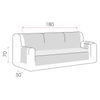 Salvasofá Couch Cover Reversíble. Funda Para Sofá 3 Plazas Xl, Lino / Marfíl